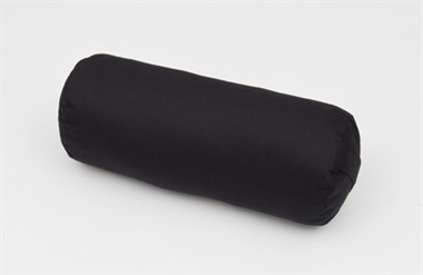 Large Yoga Bolster Cushion 24" x 10"(61 x 25 cm) in Gabardine Fabric, Organic Buckwheat Husk filled